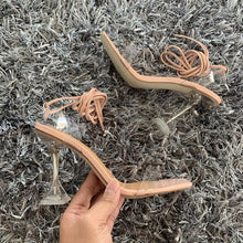 Load image into Gallery viewer, Summer High 10.5CM Heels Women Pumps Ankle Cross Strap Sandals Shoes Woman Ladies Peep Toe High Heels Dress Party Shoes Woman