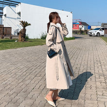Load image into Gallery viewer, 2020 autumn new style windbreaker Korean loose casual women clothes tie ladies over the knee long trench coat for woman