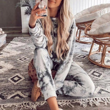 Load image into Gallery viewer, Tracksuit Women Clothes Two Piece Set Pants And Top Tie Dye Lounge Wear Ropa Mujer Summer Ensemble Femme 2 Pieces Sweat Suits