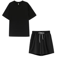 Load image into Gallery viewer, toppies summer tracksuits womens two peices set leisure outfits cotton oversized t-shirts high waist shorts candy color clothing