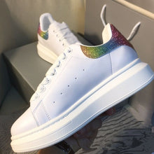 Load image into Gallery viewer, Plus Size 44 Designer Alexander Shoes High Platform Lace Up Casual Sneakers Luxury Designer White Shoes for Men and Women LU63