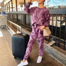 Load image into Gallery viewer, Tracksuit Women Clothes Two Piece Set Pants And Top Tie Dye Lounge Wear Ropa Mujer Summer Ensemble Femme 2 Pieces Sweat Suits