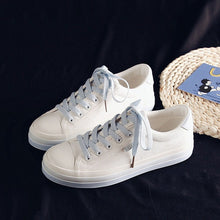 Load image into Gallery viewer, Sneakers Women Shoes 2020 Canvas Shoes New Wild Flat Lace-Up Comfortable Casual Shallow Color Shoes Women Sneakers Korea Style