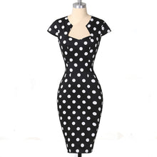 Load image into Gallery viewer, Grace Karin Women Dress Summer Polka Dot Vintage Dresses Robe Rockabilly Clothes Bodycon Pencil Wiggle Sexy Party Office Dress