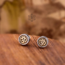 Load image into Gallery viewer, Uglyless Buddhistic Six-word Mantra MINI Jewelry Sets for Buddhists Unisex Men Women Stud Earrings + Rings Real 925 Silver S15
