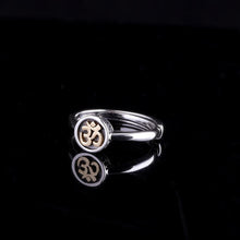 Load image into Gallery viewer, Uglyless Buddhistic Six-word Mantra MINI Jewelry Sets for Buddhists Unisex Men Women Stud Earrings + Rings Real 925 Silver S15