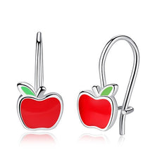 Load image into Gallery viewer, 2019 Fashion Jewelry Christmas Stud Earrings Animal Ladybug Clover Heart 925 Sterling Silver Small Earrings for Women Kids Girls