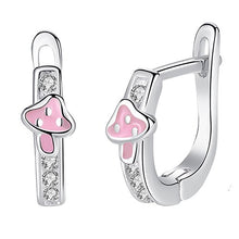 Load image into Gallery viewer, 2019 Fashion Jewelry Christmas Stud Earrings Animal Ladybug Clover Heart 925 Sterling Silver Small Earrings for Women Kids Girls