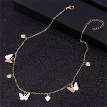 Load image into Gallery viewer, Gold Chain Butterfly Pendant Choker Necklace Women Statement Collares Bohemian Beach Jewelry Gift Collier Cheap