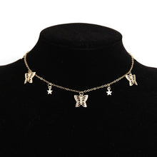 Load image into Gallery viewer, Gold Chain Butterfly Pendant Choker Necklace Women Statement Collares Bohemian Beach Jewelry Gift Collier Cheap