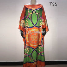 Load image into Gallery viewer, Beautiful Dresses For Women Dashiki Snake Pink Clothes Bazin Broder Riche Sexy Slim Ruffle Sleeve Robe Evening Long Dress