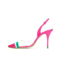 Load image into Gallery viewer, EPHER Slingback High Heels Wedding Shoes Pointed Toe Watermelon Motif Pumps Large Size