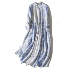 Load image into Gallery viewer, Boollili Real Silk Spring Dress Women Clothes Ladies Dresses Vintage Elegant Long Sleeve Maxi Dress 2020 Ladies Dresses Vestidos