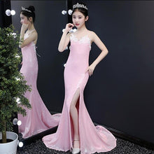 Load image into Gallery viewer, Kids Pink Sequined Dress Baby Girl Clothes Children's Backless Trailing Princess Dress Birthday Party Dress Modis Vestidos Y1773