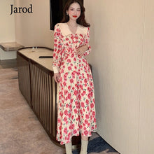 Load image into Gallery viewer, Women Floral Print Spring Boho Dresses New Long Sleeve Dress Party Beach Holiday Club Dresses 2020 New women Clothes