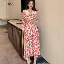 Load image into Gallery viewer, Women Floral Print Spring Boho Dresses New Long Sleeve Dress Party Beach Holiday Club Dresses 2020 New women Clothes