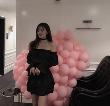 Load image into Gallery viewer, Women's Dresses Ins Girl Kawaii Ulzzang Sexy Off Shoulder Lazy Dress Female Vintage Harajuku Punk Clothes For Women Sweet
