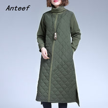 Load image into Gallery viewer, long sleeve cotton plus size vintage women casual loose autumn winter party elegant dress clothes 2020 ladies dresses
