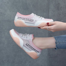 Load image into Gallery viewer, Women Casual Shoes  Summer Mesh Flat Shoes Women Fashion Snaekers Trend Breathable White Shoes Light Popular Student Women Shoes
