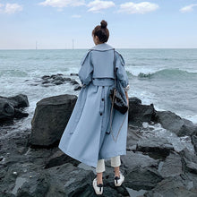Load image into Gallery viewer, 2020 autumn new style windbreaker Korean loose casual women clothes tie ladies over the knee long trench coat for woman
