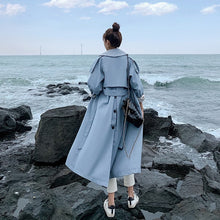 Load image into Gallery viewer, 2020 autumn new style windbreaker Korean loose casual women clothes tie ladies over the knee long trench coat for woman
