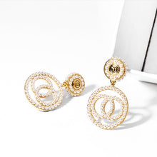 Load image into Gallery viewer, Luxury Rhinestone Geometric Drop Earrings for Women Girls 2020 New Bijoux Square Dangle Earring Party Jewelry Gifts Gold Trendy
