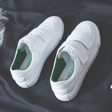 Load image into Gallery viewer, HOT Women Sneakers 2020 Fashion Breathble Vulcanized Shoes Women Pu leather Platform Shoes Women Lace up Casual Shoes White
