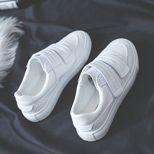 Load image into Gallery viewer, HOT Women Sneakers 2020 Fashion Breathble Vulcanized Shoes Women Pu leather Platform Shoes Women Lace up Casual Shoes White
