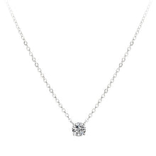 Load image into Gallery viewer, Trendy 925 Sterling Silver O-Chain Necklace 0.3cm/0.4cm/0.5cm Zircon Necklace For Women Gift Summer Fashion Jewelry NK033

