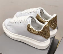 Load image into Gallery viewer, Plus Size 44 Designer Alexander Shoes High Platform Lace Up Casual Sneakers Luxury Designer White Shoes for Men and Women LU63
