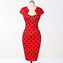 Load image into Gallery viewer, Grace Karin Women Dress Summer Polka Dot Vintage Dresses Robe Rockabilly Clothes Bodycon Pencil Wiggle Sexy Party Office Dress
