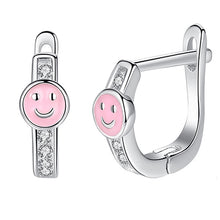 Load image into Gallery viewer, 2019 Fashion Jewelry Christmas Stud Earrings Animal Ladybug Clover Heart 925 Sterling Silver Small Earrings for Women Kids Girls
