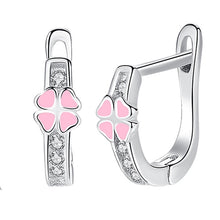 Load image into Gallery viewer, 2019 Fashion Jewelry Christmas Stud Earrings Animal Ladybug Clover Heart 925 Sterling Silver Small Earrings for Women Kids Girls

