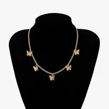 Load image into Gallery viewer, Gold Chain Butterfly Pendant Choker Necklace Women Statement Collares Bohemian Beach Jewelry Gift Collier Cheap
