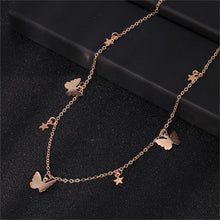 Load image into Gallery viewer, Gold Chain Butterfly Pendant Choker Necklace Women Statement Collares Bohemian Beach Jewelry Gift Collier Cheap

