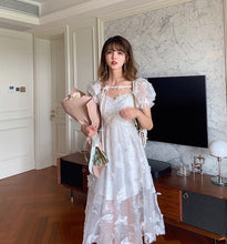 Load image into Gallery viewer, LUX ANGNER 2020 Summer Fashion Princess Dress Butterfly Dress Forest Sweet Salt Bubble Sleeve Solid Dress Female Clothes
