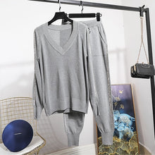 Load image into Gallery viewer, Fashion Lce silk Diamond Tracksuit Women 2020 Spring Long Sleeve Tracksuits Women Set +Casual Two Piece Set Pants Clothes D3657
