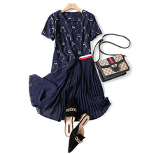 Load image into Gallery viewer, Summer Clothes For Women 2020 Casual Dress A-line Patchwork Short Draped Knee-length Empire V-neck Summer Women Dresses 4xl
